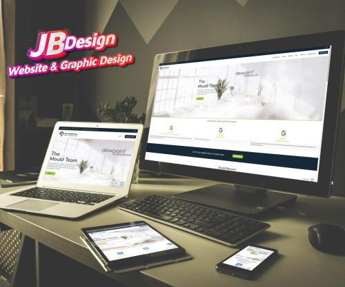 Our work JB Website & Graphic Design the mould team 